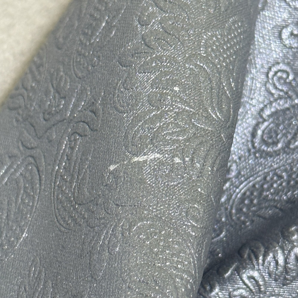 Vtg Womens leather blazer jacket S Textured Steampunk Coat Gunmetal Western Y2K - Picture 9 of 16